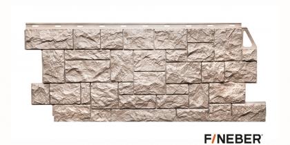 Фасадная панель FineBer «Камень дикий» песочный 1117*463 мм