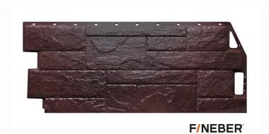 Фасадные панели FineBer «Камень природный» коричневый 1085*447 мм 