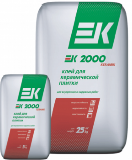 Клей ЕК-2000 для плитки, мешок 25кг
