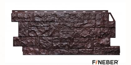 Фасадная панель FineBer «Камень дикий» коричневый 1117*463 мм