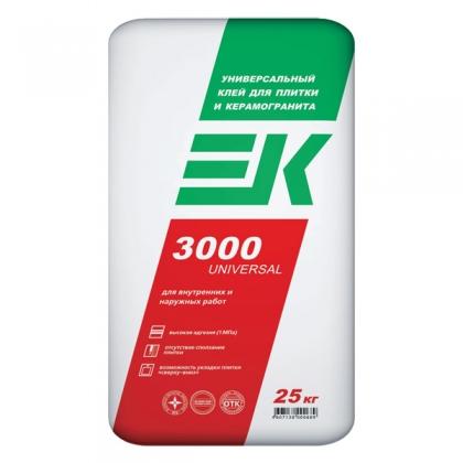 Клей ЕК-3000 для плитки, мешок 25кг