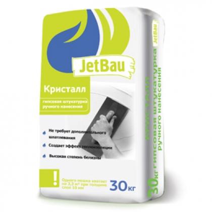Штукатурка гипсовая JetBau Кристалл, мешок 30 кг