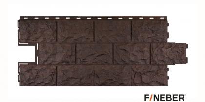 Фасайдинг FineBer дачный «Доломит» темно-коричневый 1002*450 мм