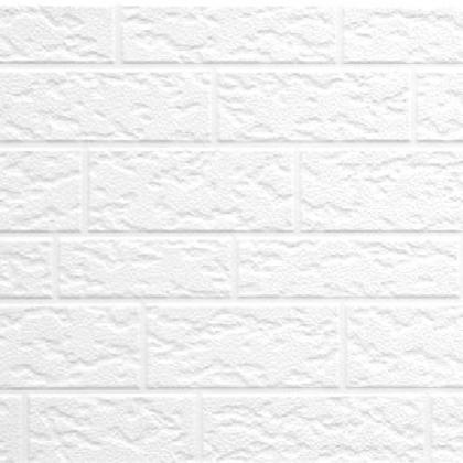 Фасадная панель под крупнозернистый кирпич, белая